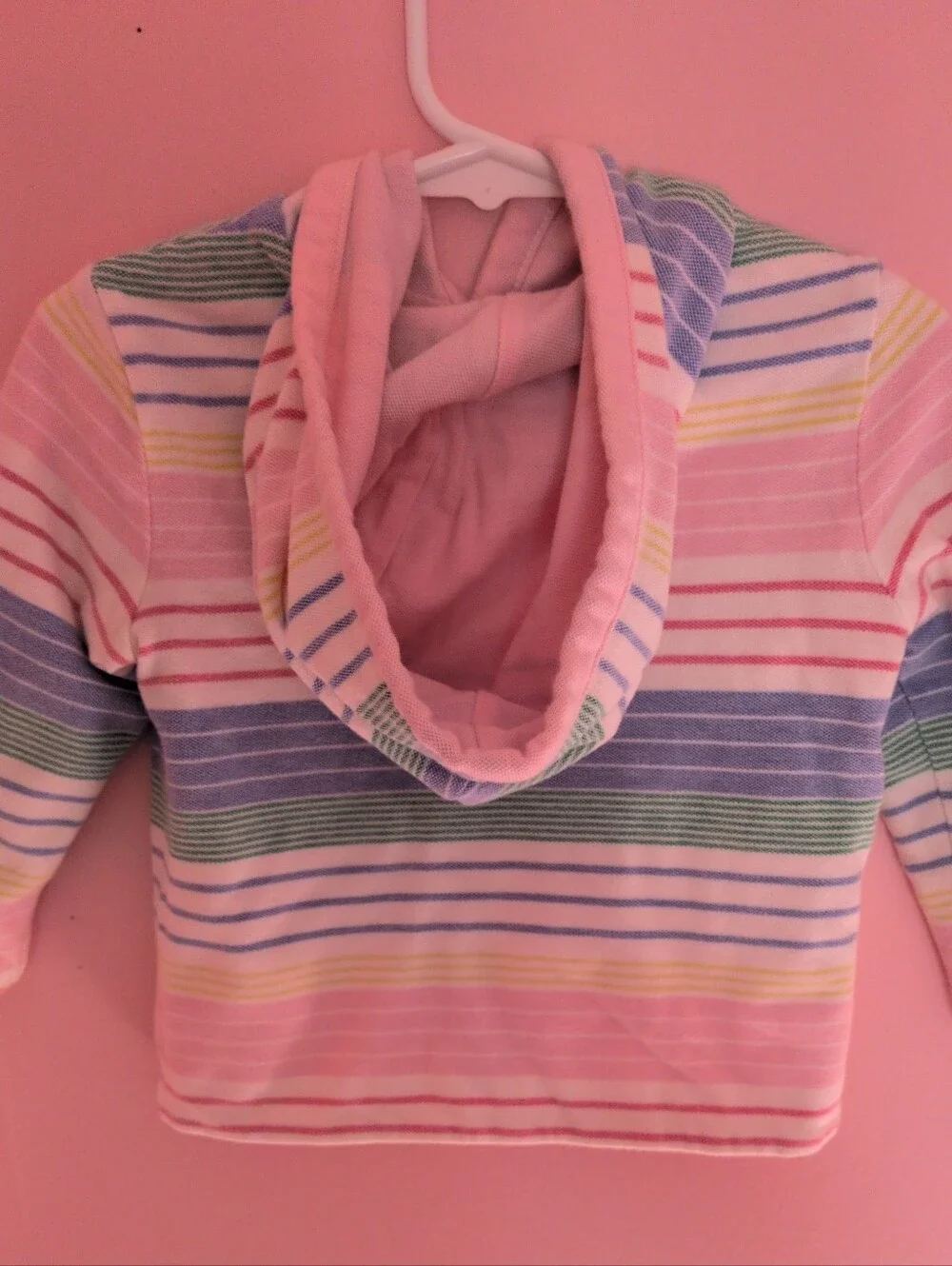 Polo Ralph Lauren Colorful Striped Reversible Buttoned Hooded Jacket | Pink